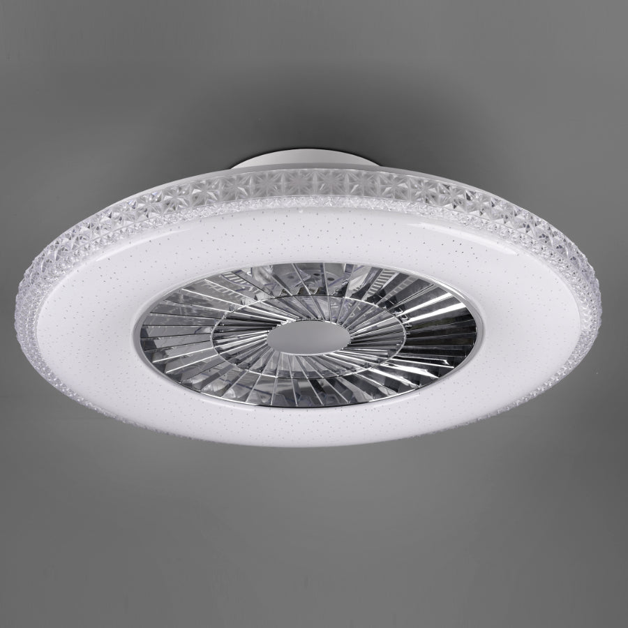 Ventilatore A Soffitto A Forma Di Cuore Con Luce LED Dimmerabile E Telecomando – 48cm – Oro