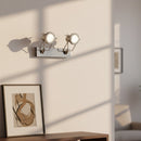 Applique a parete con 2 faretti orientabili e lampadine led incluse