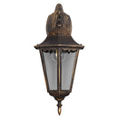 Applique Brianza nera oro IP44 stile artigianale italiano