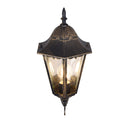 Applique esterno IP44 alluminio nero oro design artigianale