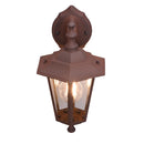 Applique classica ruggine IP44 in alluminio per esterni