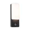 lampada parete esterna con rilevatore di movimento ir controllo crepuscolare 8 5w 560 lumen 230v