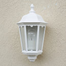 applique esterno ip44 altezza 43 cm con lampadina e27 non inclusa