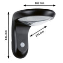 Applique Solare da Esterno Diskola con Sensore Antracite LED IP44 3000K