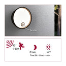 lampada parete esterna con rilevatore di movimento ir 14 5w 1200 lumen 3000k 230v