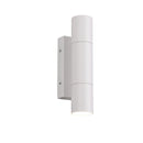 applique da esterno bianca yamuna doppia luce cilindrica mini gu10 ip65