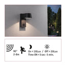 lampada parete esterna con rilevatore di movimento ir controllo crepuscolare 6w 500 lumen 230v