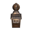 lampada esterno IP44 E27 nero oro lanterna discendente