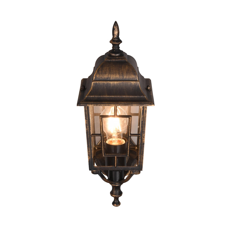 lampada da esterno rustica IP44 E27 lanterna quadrata ascendente