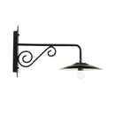 applique da parete rustica tradizionale con piatto da 30 cm attacco e27