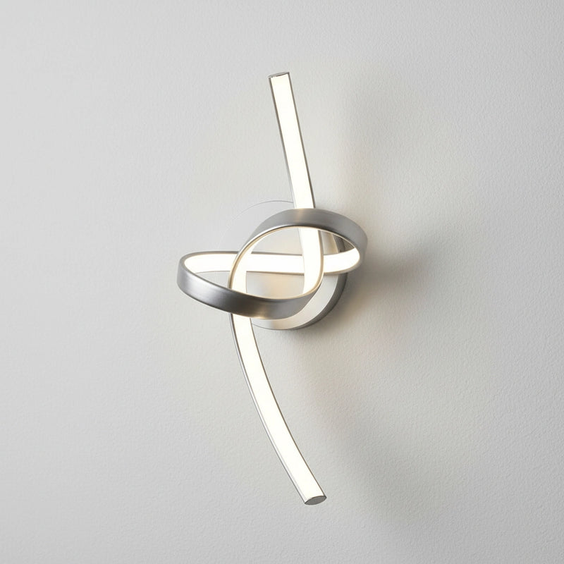 applique da parete kiley acciaio satinato con led integrato 12w 800 lumen 4000k