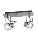 barra 2 faretti technical con lampadine led gu10 5w 2700k incluse
