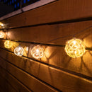 ghirlanda luminosa 3,3 metri 10 sfere vintage ip44