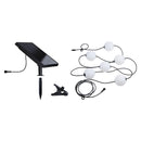 catena solare Taina 5,8 metri IP67 con 6 palline LED nere luce calda 3000K