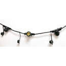 catena luminosa nera ip44 lunghezza 3 metri con 12 portalampade E27 
