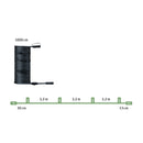 cavo di collegamento nero IP68 lunghezza 10 metri con 5 uscite per sistema Plug & Shine Paulmann