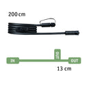 cavo di collegamento nero IP68 lunghezza 2 metri con 2 uscite per sistema Plug & Shine Paulmann