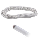 Cavo Isolato per Tesata 12V 20 Metri Ø 2,5 mm Bianco Nero Trasparente