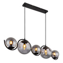 Porry 15869-5H | Plafoniera Moderna | Nero | Globo Lighting