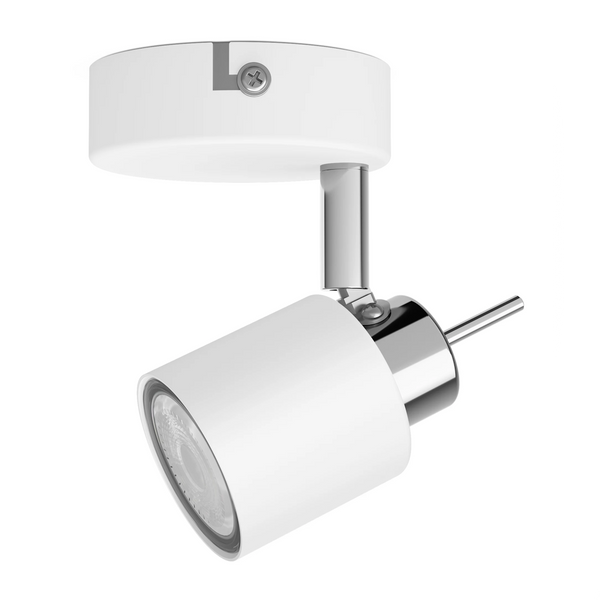 Spot Philips con attacco GU10 e Faretto ruotabile Bianco e cromo
