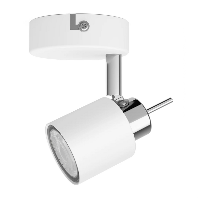 Spot Philips con attacco GU10 e Faretto ruotabile Bianco e cromo