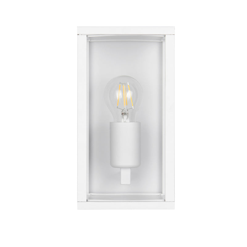 Lampada da Esterno a Parete Garonne 1 Luce IP44 in Alluminio Bianco o Zincato