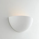 lampada da parete in gesso neutro pitturabile con attacco E27 per decorazione su misura