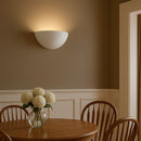 applique in gesso 31 cm per luce indiretta elegante, compatibile con lampadine E27