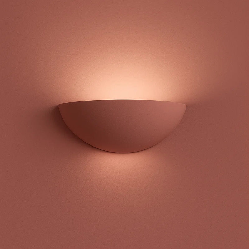 applique E27 a mezzaluna con luce bidirezionale e design lineare per interni