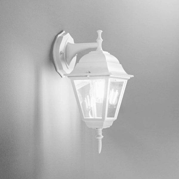 Lanterna classica quadrata da esterno in alluminio IP44 - Illuminazione giardino elegante