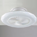 Plafoniera LED con ventilatore integrato e luce CCT regolabile per ambienti moderni.