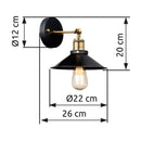 Lampada a muro Lenius design marinaro vintage per interni