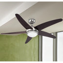 Ventilatore da soffitto Fabiola 132 cm noce con telecomando e funzione estate/inverno per stanze fino a 30 m².