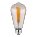 Lampadina LED vintage ST64 E27 8W 720 lumen 2700K vetro ambrato