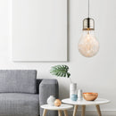 lampadario a sospensione a lampadina gigante con portalampada e27 per lampadina led