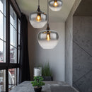 Plafoniera moderna nera a tre luci E27 per soggiorno