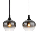 Maxy 15548-4H | Sospensione 4 Luci | Vetri fume | Globo Lighting