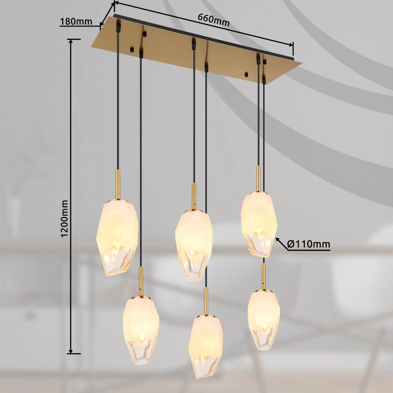Barcley 15787-6H | Lampadari Classici | Globo Lighting