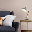 luce da comodino design scandinavo in legno e metallo