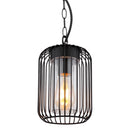 Sospensione Nina lanterna nera moderna per esterni