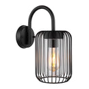 Lanterna Nina 31985 nera moderna da parete per esterni Globo Lighting