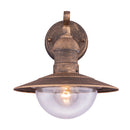 Lampada da parete rustica color ruggine per taverne o facciate