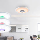 Lampada da soffitto Tune con cristalli K5 e luce RGBW