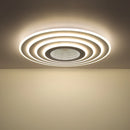 plafoniera moderna tonda con telecomando Wi-Fi