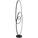 Piantana moderna LED 39W nero satinato 3 tonalità da soggiorno e zona living