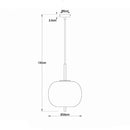 Blacky 15345H1MM | Lampadario sospensione | Globo Lighting