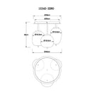 Blacky 15345-3DMM | Lampada nero oro | Globo Lighting