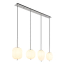 lampadario a base rettangolare 100 cm regolabile in altezza