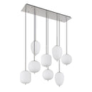 plafoniera Blacky base 102 cm design elegante per soggiorno