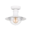 Lampada da soffitto Marinara bianca per esterni coperti